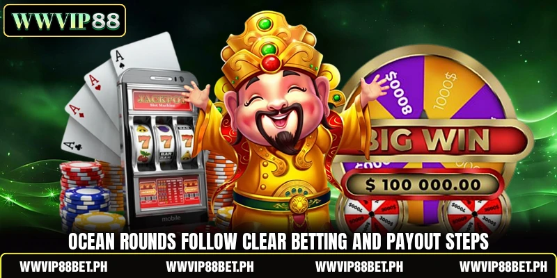 Ocean rounds follow clear betting and payout steps Ocean rounds follow clear betting and payout steps